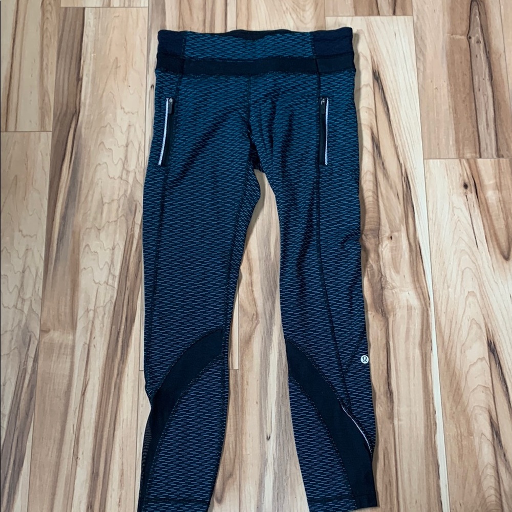 lululemon athletica Black Patterned Leggings